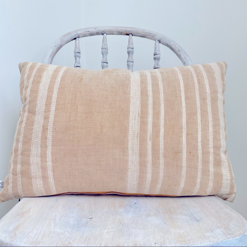Hearth & Hand with Magnolia Linen Blend Throw Pillow 14”x20” Removable Case NWT